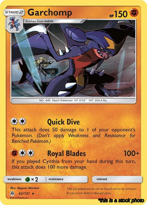 62/131 Garchomp Holo Rare Holofoil