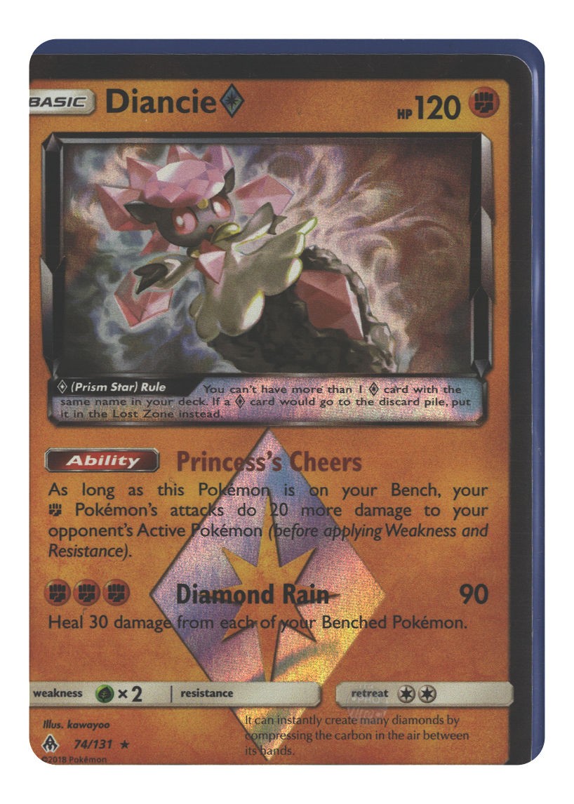 74/131 Diancie Prism Star Prism Rare Holofoil Near Mint