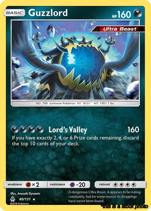 80/131 Guzzlord Holo Rare Holofoil