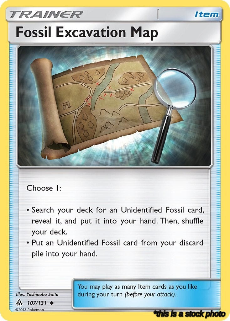 Normal Fossil Excavation Map [107/131 Near Mint ]