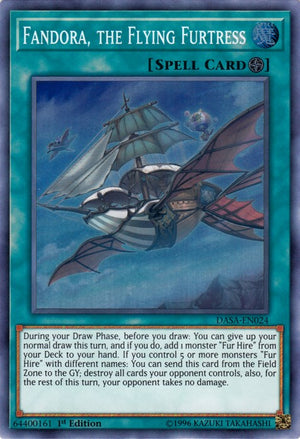 1st Edition Fandora, the Flying Furtress [DASA-EN024 Near Mint] Super Rare