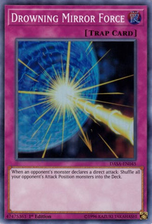1st Edition Drowning Mirror Force [DASA-EN045 Damaged] Super Rare