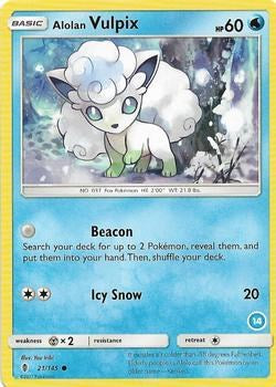 Common Alolan Vulpix (14) [21/145 Near Mint ]