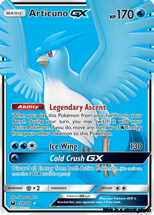Holofoil Articuno GX (Full Art) [154/168 Near Mint ]