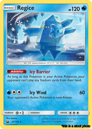 Normal Regice [45/168 Near Mint ]
