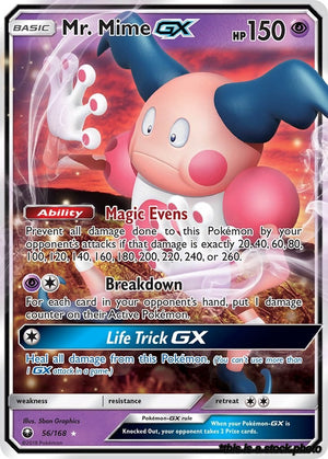 56/168 Mr. Mime GX Ultra Rare Holofoil