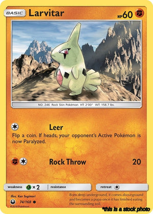 Normal Larvitar [74/168 Near Mint ]
