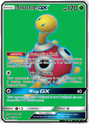 Ultra Rare Shuckle GX (Full Art) [195/214 Lightly Played ]