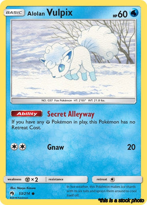 Normal Alolan Vulpix [53/214 Near Mint ]
