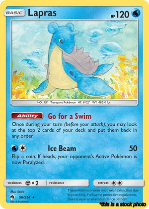 56/214 Lapras Rare Normal
