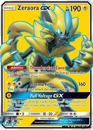 Holofoil Zeraora GX (Full Art) [201/214 Near Mint ]