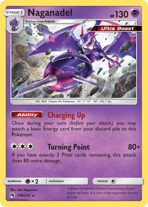 Holo Rare Naganadel [108/214 Near Mint ]