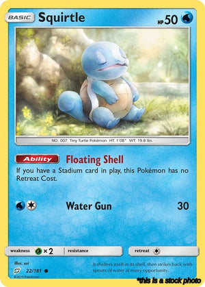 Reverse Holofoil Squirtle (22) [22/181 Near Mint ]