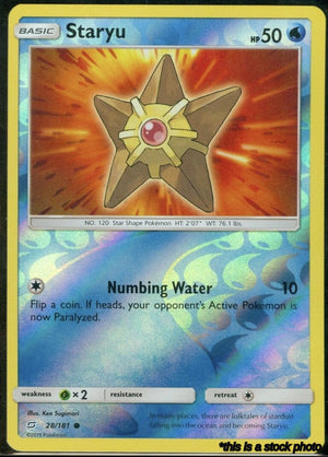 28/181 Staryu Common Reverse Holofoil