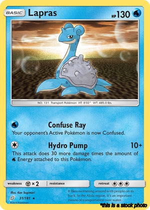 31/181 Lapras Rare Normal