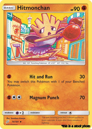 Normal Hitmonchan [74/181 Lightly Played ]