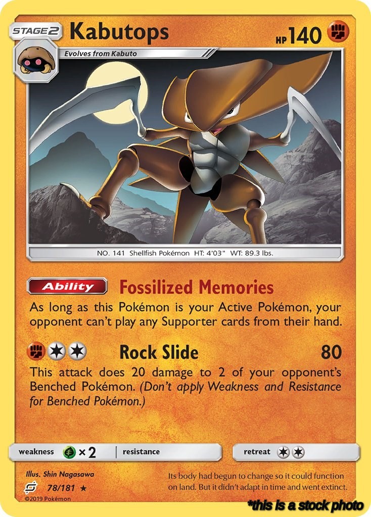 78/181 Kabutops Rare Normal