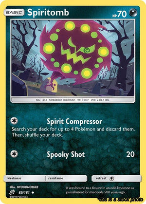 89/181 Spiritomb Uncommon Reverse Holofoil