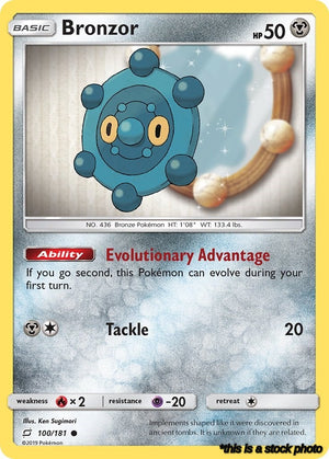 Normal Bronzor [100/181 Lightly Played ]