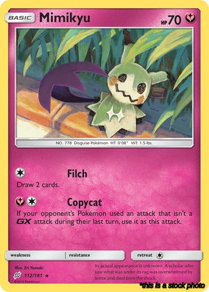 Normal Mimikyu [112/181 Near Mint ]