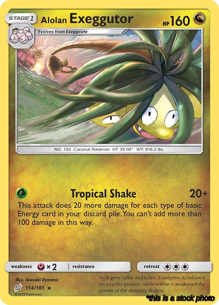 114/181 Alolan Exeggutor (114) Rare Normal