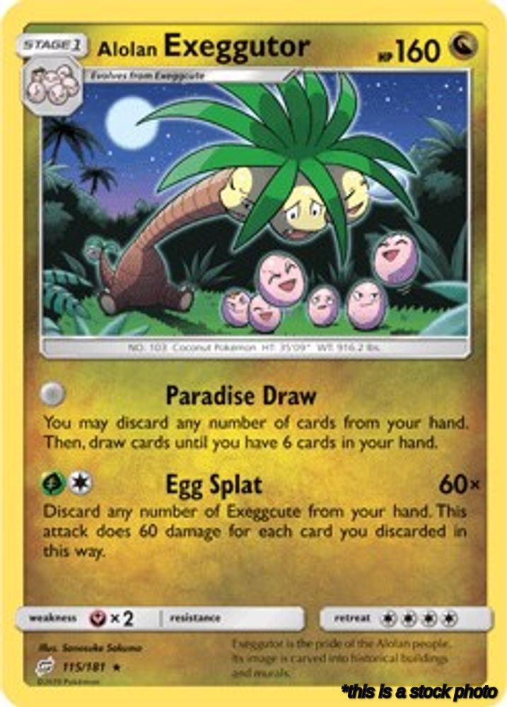115/181 Alolan Exeggutor (115) Rare Normal