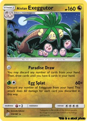 115/181 Alolan Exeggutor (115) Rare Normal