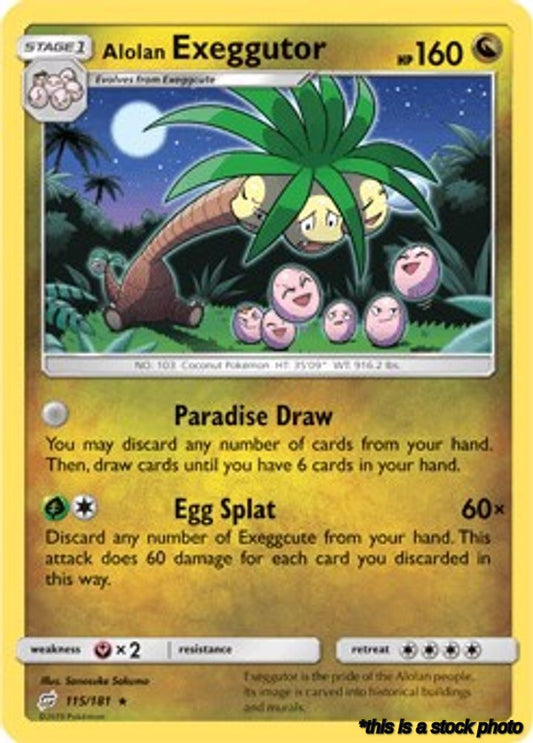 115/181 Alolan Exeggutor (115) Rare Normal