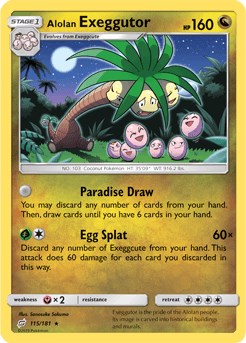 Rare Alolan Exeggutor (115) [115/181 Near Mint ]