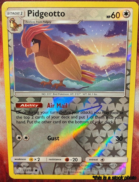 Reverse Holofoil Pidgeotto [123/181 Near Mint ]