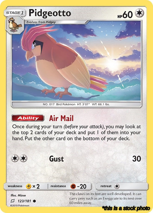 Normal Pidgeotto [123/181 Lightly Played ]