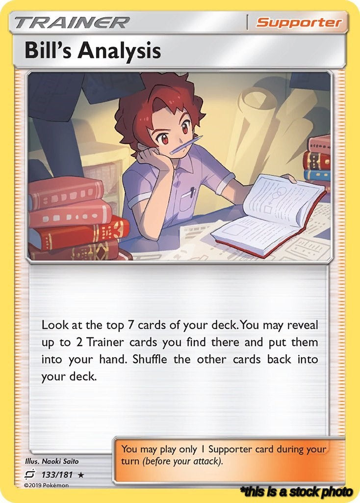 133/181 Bill's Analysis Holo Rare Reverse Holofoil