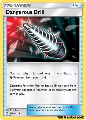 138/181 Dangerous Drill Uncommon Reverse Holofoil