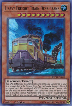 1st Edition Heavy Freight Train Derricrane [INCH-EN046 Lightly Played] Super Rare