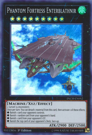 1st Edition Phantom Fortress Enterblathnir [INCH-EN052 Lightly Played] Super Rare