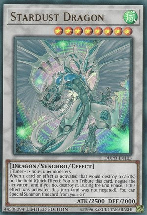Limited Stardust Dragon [DUPO-EN103 Near Mint] Ultra Rare