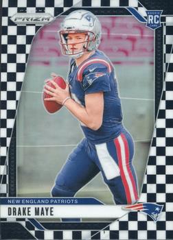 2024 Panini Prizm #329 Drake Maye Black and White Checker