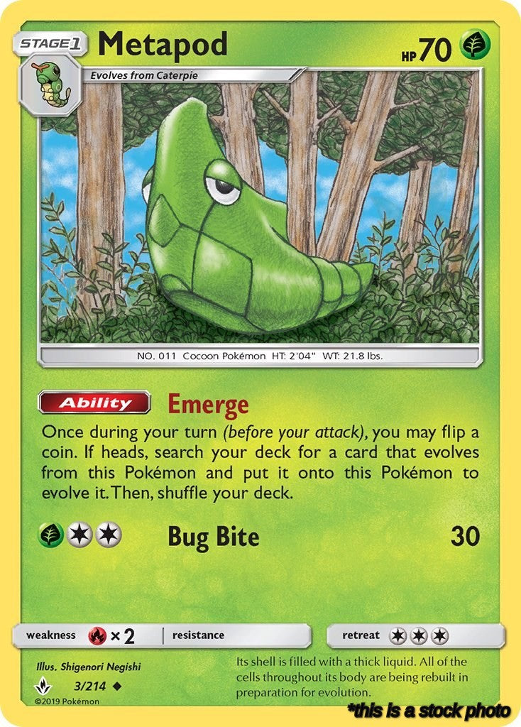 3/214 Metapod Uncommon Normal