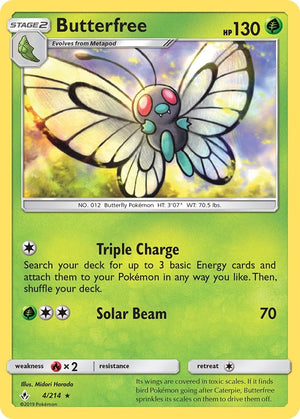 Rare Butterfree [4/214 Near Mint ]