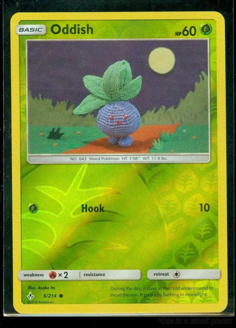 6/214 Oddish (6) Common Reverse Holofoil