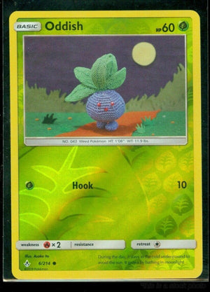 6/214 Oddish (6) Common Reverse Holofoil