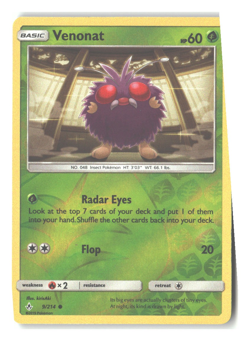 9/214 Venonat (9) Common Reverse Holofoil