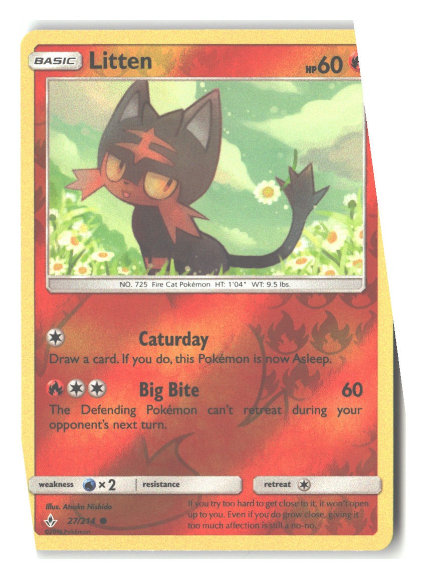 27/214 Litten (27) Common Reverse Holofoil