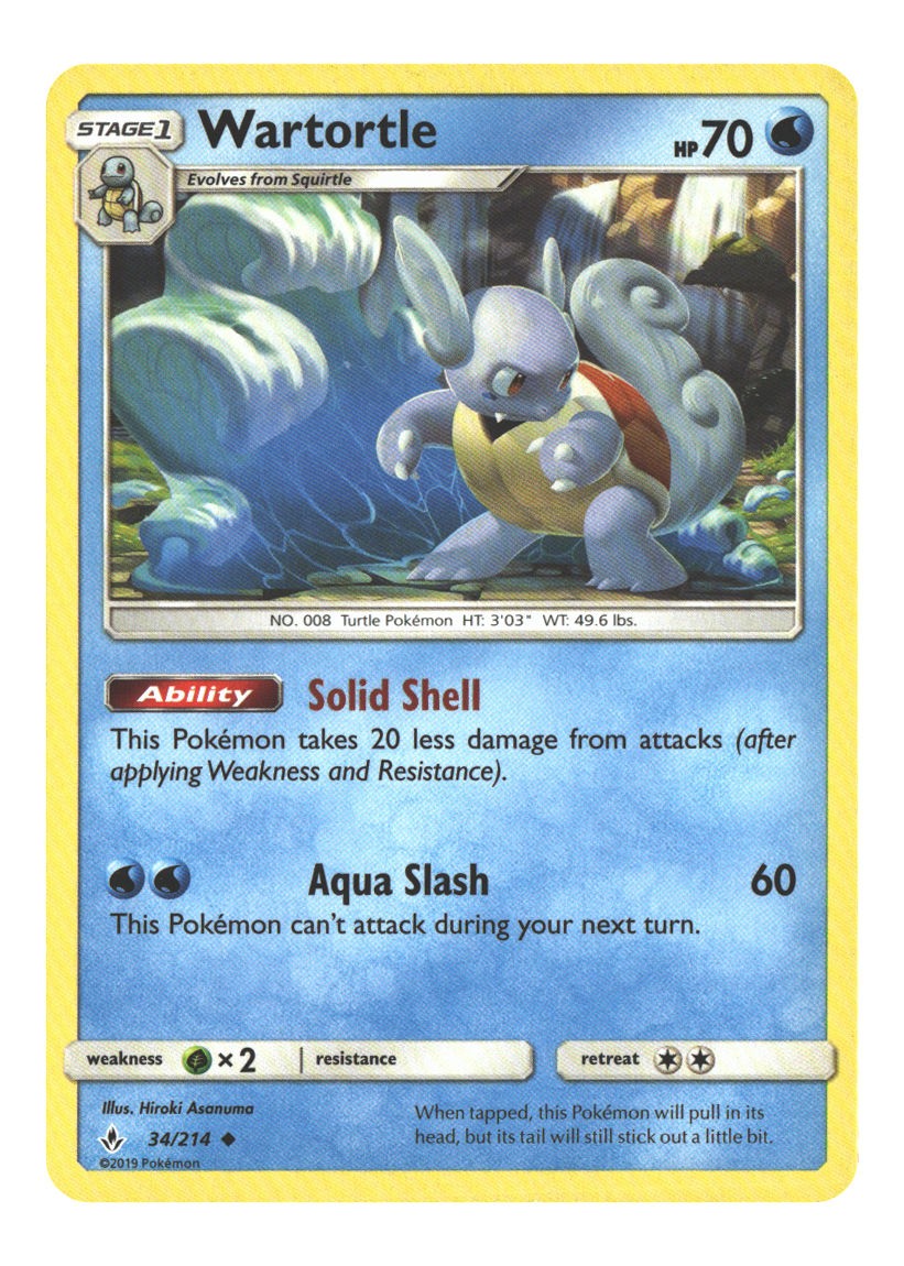 34/214 Wartortle Uncommon Normal