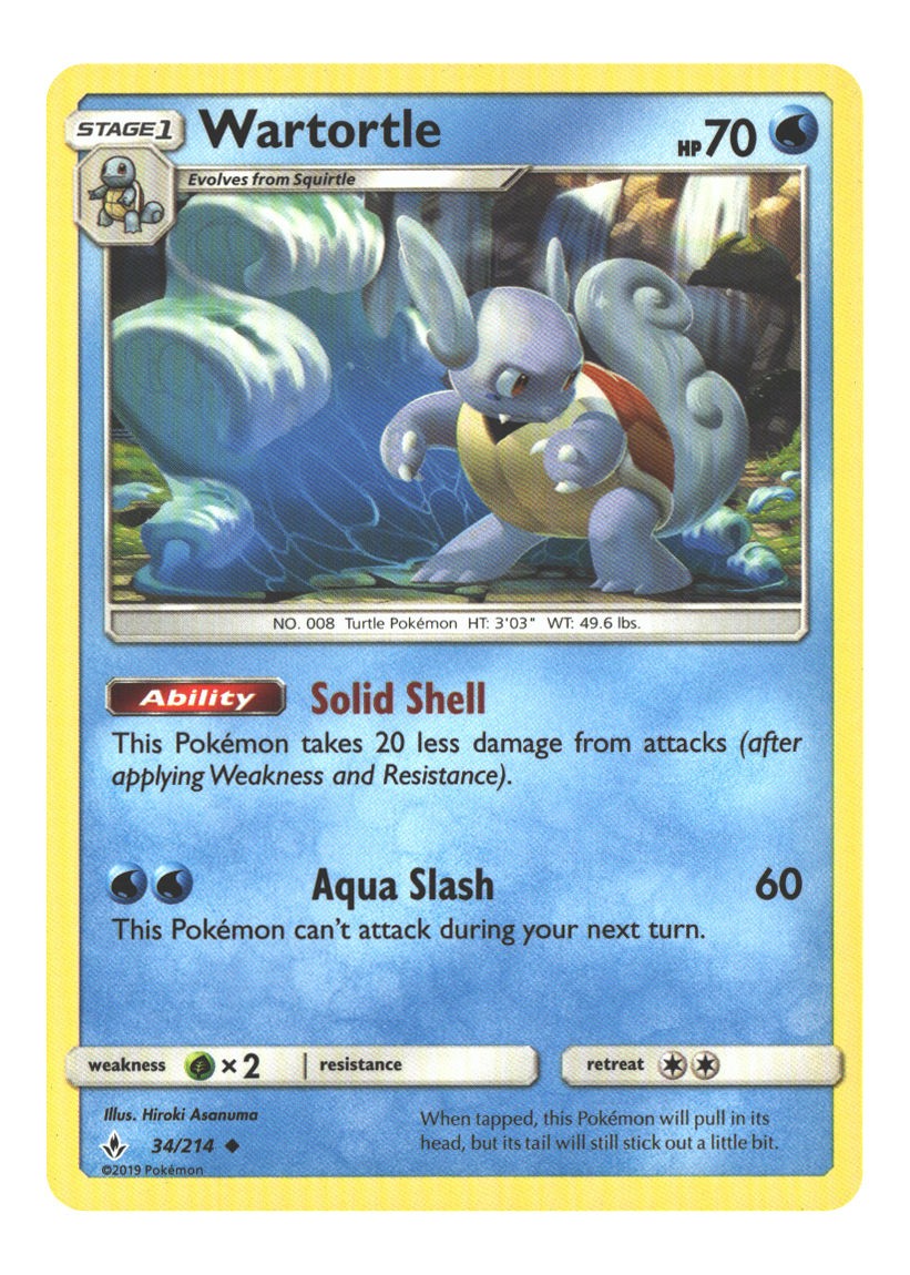 34/214 Wartortle Uncommon Normal