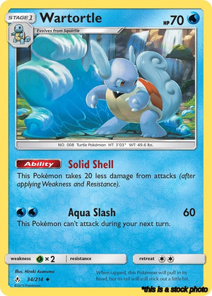 34/214 Wartortle Uncommon Normal