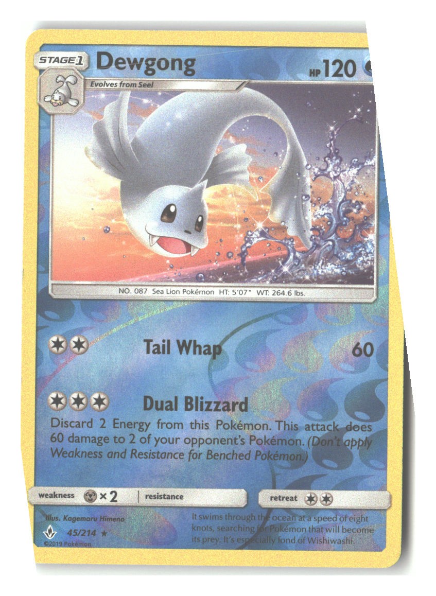 45/214 Dewgong Rare Reverse Holofoil