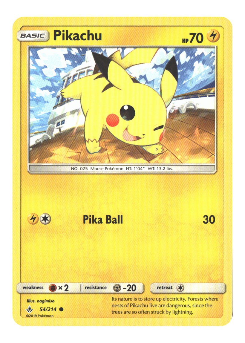 54/214 Pikachu Common Normal