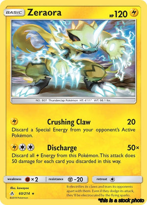 Normal Zeraora [60/214 Lightly Played ]