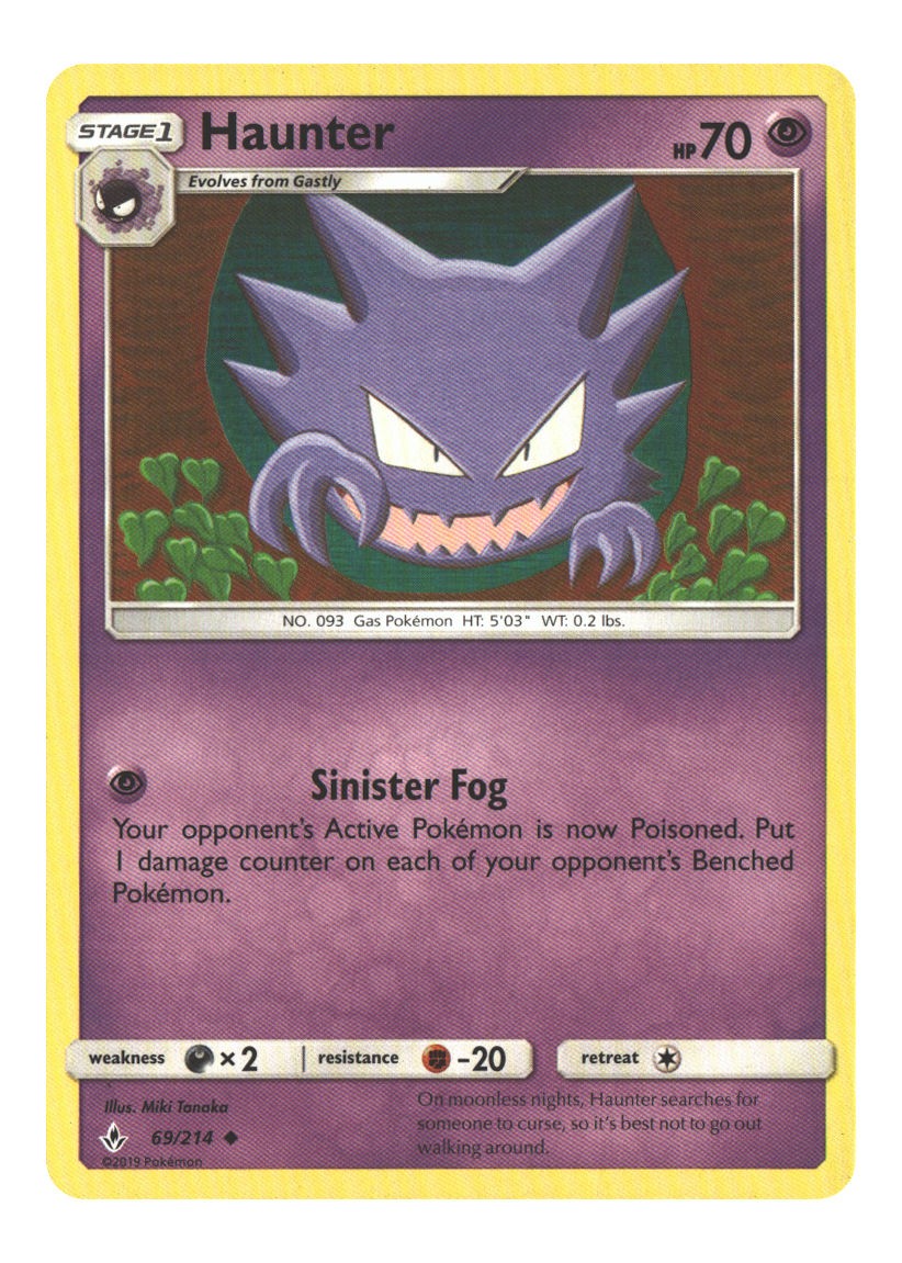 69/214 Haunter Uncommon Normal